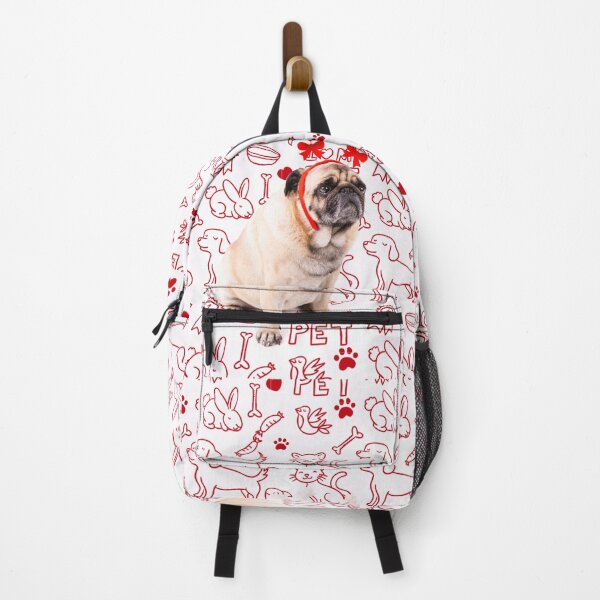 Item preview, Adorable Pug Xmas Holiday Christmas Reindeer designed and sold by Borislav Shekerdzhiyski.