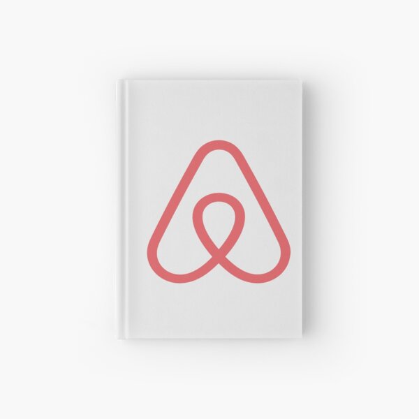 Airbnb Logo Icon Gift for Airbnb fan Hardcover Journal
