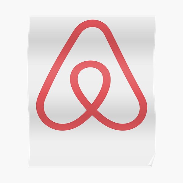 Airbnb Logo Icon Gift for Airbnb fan Poster