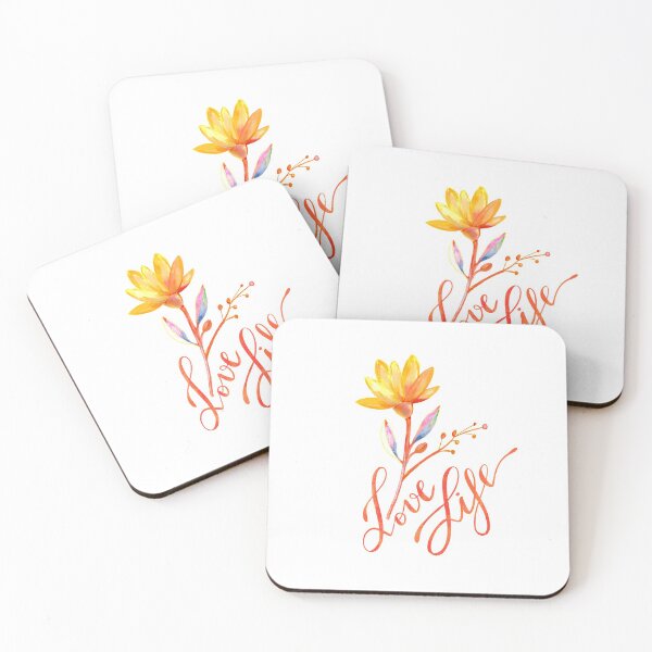 Item preview, Love Life - Yellow and Orange Palette designed and sold by Squarebird.