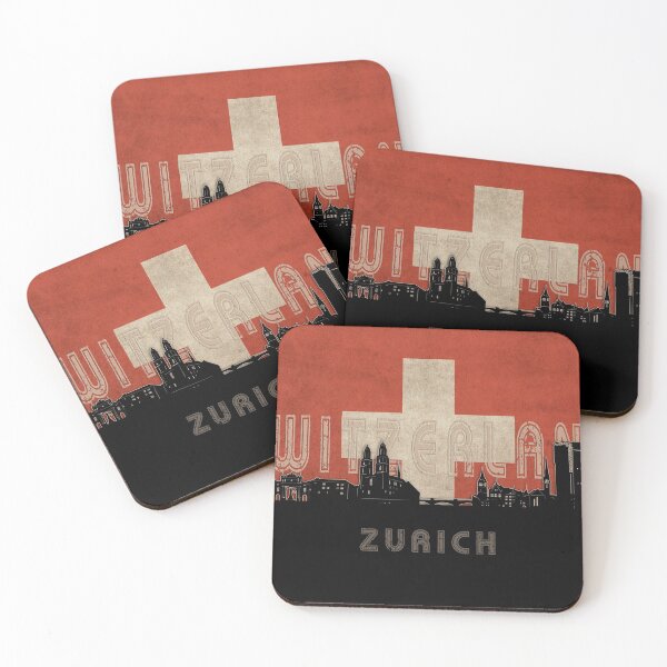 Item preview, zurich skyline flag designed and sold by BekimART2.