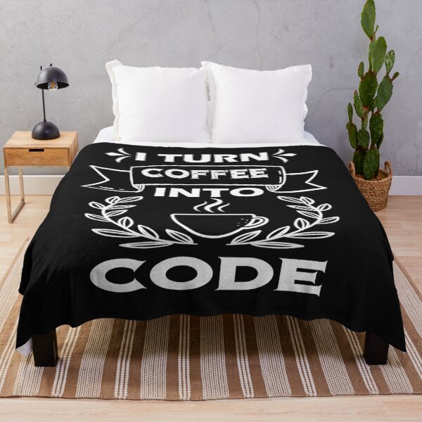 Item preview, I Turn Coffee Into Code designed and sold by ibrastore.