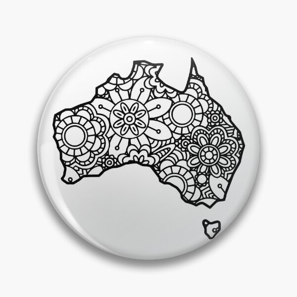 Item preview, Australia Map Mandala  designed and sold by yacine12353.