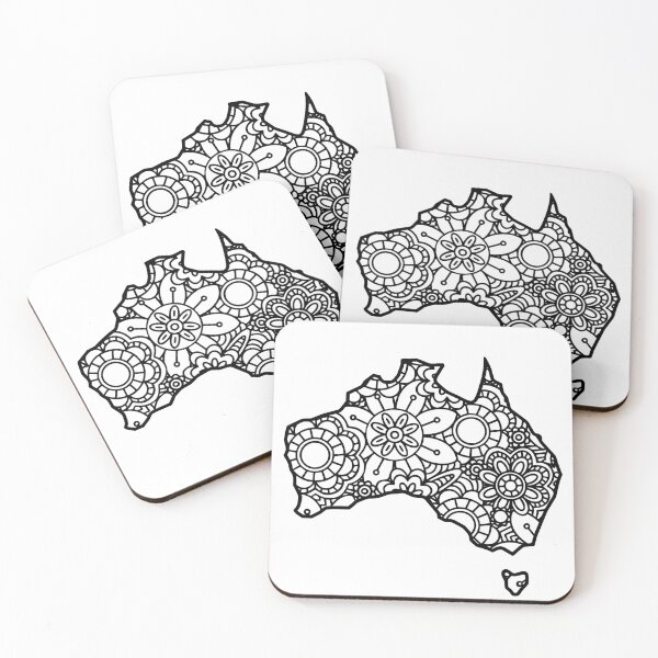 Item preview, Australia Map Mandala  designed and sold by yacine12353.