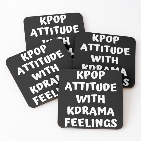 Item preview, Kpop attitude with kdrama feelings designed and sold by KdramaSayQuote.