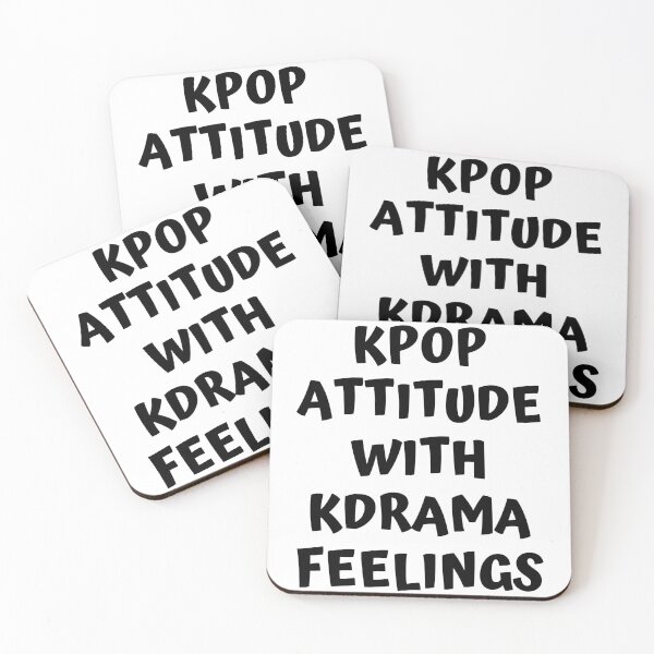 Item preview, Kpop attitude with kdrama feelings designed and sold by KdramaSayQuote.