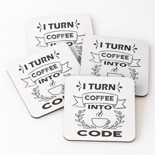Item preview,  I Turn Coffee Into Code designed and sold by ibrastore.