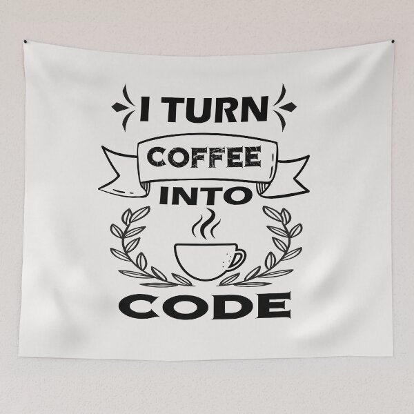 Item preview,  I Turn Coffee Into Code designed and sold by ibrastore.