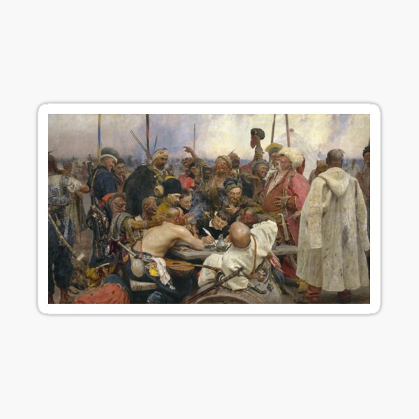 Aperçu de l'œuvre Réponse de la peinture des cosaques de Zaporozhian par Ilya Repin créée et vendue par quackynaut.
