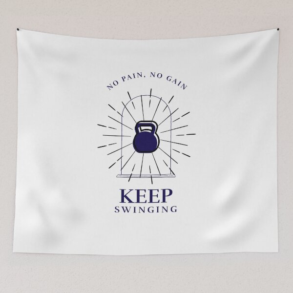 Item preview, No Pain, No Gain - Keep Swinging designed and sold by ApparelByGriph.