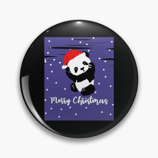 Item preview, Merry Christmas A Cute Panda With A Christmas Cap In The Snow designed and sold by Paulina Vanlife.