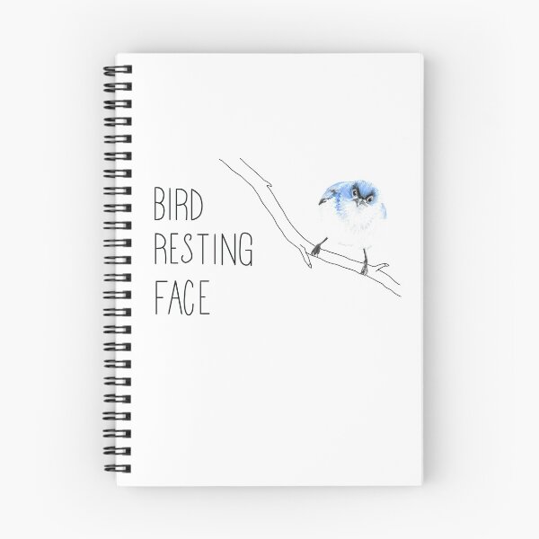 Item preview, Bird Resting Face (Blue-gray Gnatcatcher) designed and sold by LauraWolfArtist.