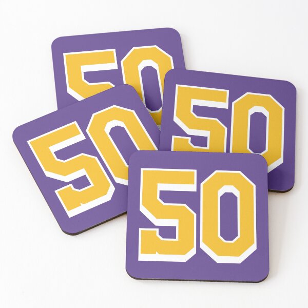 Item preview, 50 Yellow Number fifty Purple Basketball Jersey designed and sold by elhefe.