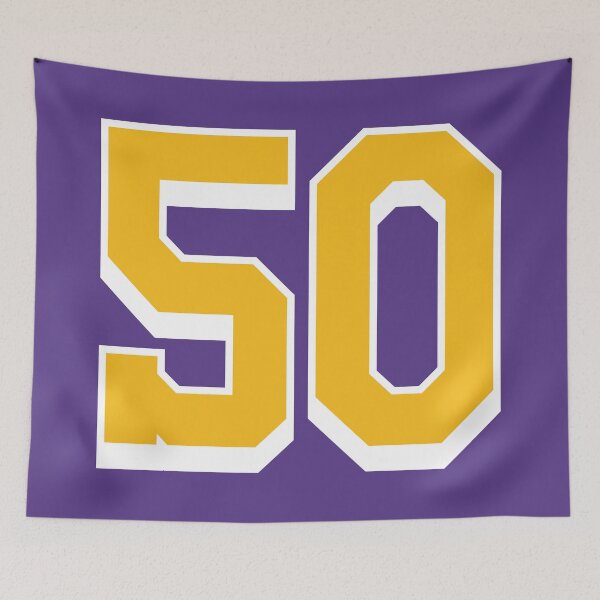 Item preview, 50 Yellow Number fifty Purple Basketball Jersey designed and sold by elhefe.