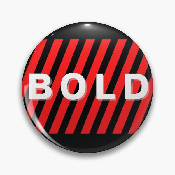Item preview, BOLD Text with Slanting Stripes Pattern designed and sold by IconiqueDeMoi.