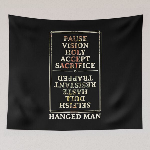 Item preview, Tarot 12 Hanged Man Rider Waite Keywords designed and sold by MetaPhyStore.