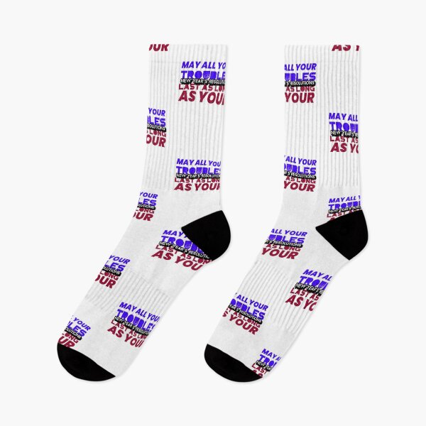 Item preview, May All Your Troubles Last As Long As Your New Years Resolutions designed and sold by retro87tee.