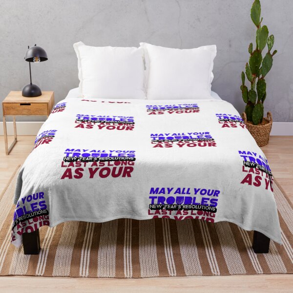 Item preview, May All Your Troubles Last As Long As Your New Years Resolutions designed and sold by retro87tee.