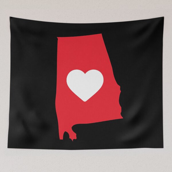 Item preview, Love My Alabama Hometown American Heart State Map US  designed and sold by elhefe.