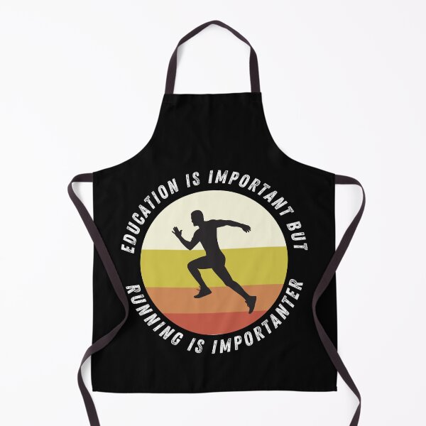 Item preview, education is important but running is importanter funny runner designed and sold by happinestSHOP.