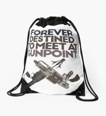 Meet at Gunpoint Drawstring Bag