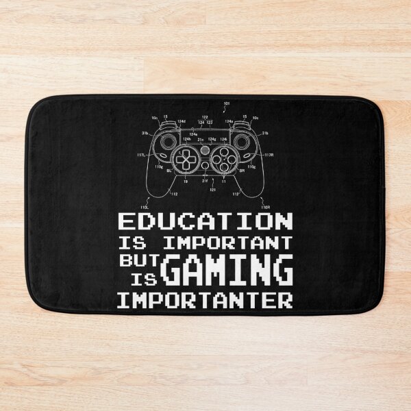 Item preview, Education is important but gaming is importanter designed and sold by Piztees.
