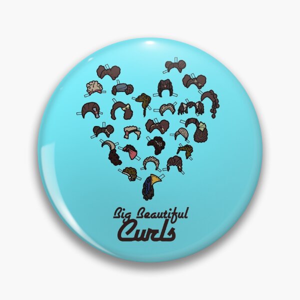 Item preview, "Big Beautiful Curls" - <3 Natural Hair designed and sold by LochNestFarm.