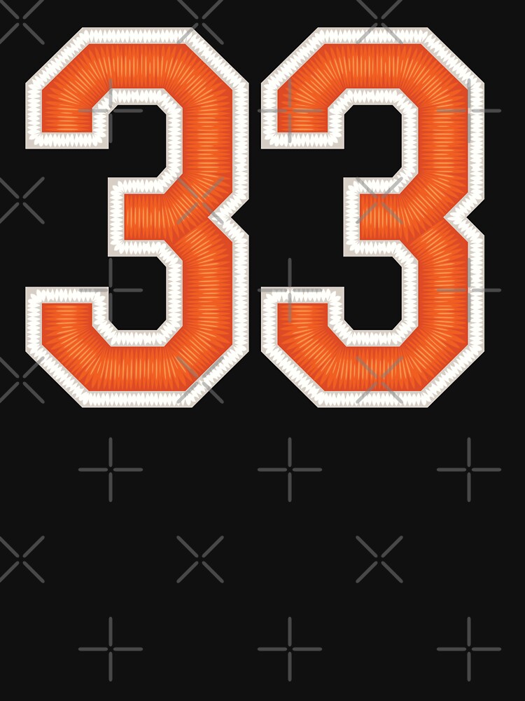 33 Black Jersey Sports Number thirty-three Football 33 Poster for Sale by  elhefe