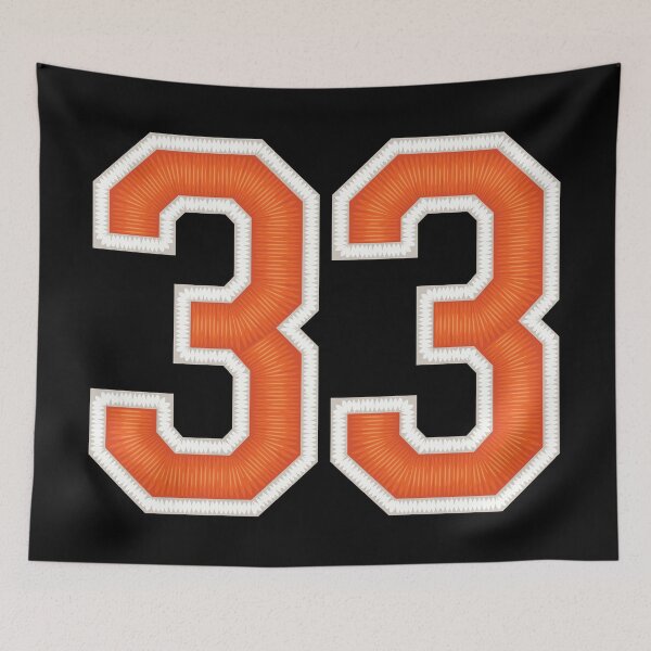 Item preview, Sports Number 33 Jersey thirty-three Orange designed and sold by elhefe.