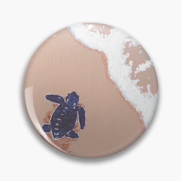 Item preview, Baby turtle sea shore original painting print  designed and sold by MarineTreasury.
