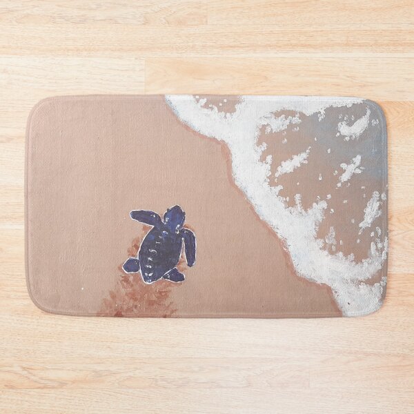 Item preview, Baby turtle sea shore original painting print  designed and sold by MarineTreasury.