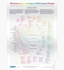 Das erstaunlich enorme STEM-Karriere-Plakat Poster