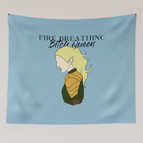 Aperçu de l'œuvre Fire Breathing Queen - Aelin Ashryver Whitethorn - Verre Trône créée et vendue par CrescntDesigns.