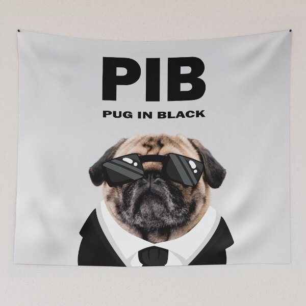Item preview, Pug In Black  designed and sold by Borislav Shekerdzhiyski.