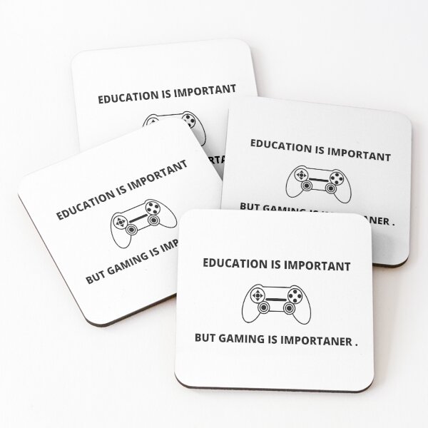 Item preview, EDUCATION IS IMPORTANT BUT GAMING IS IMPORTANTER . designed and sold by Totaghyr.