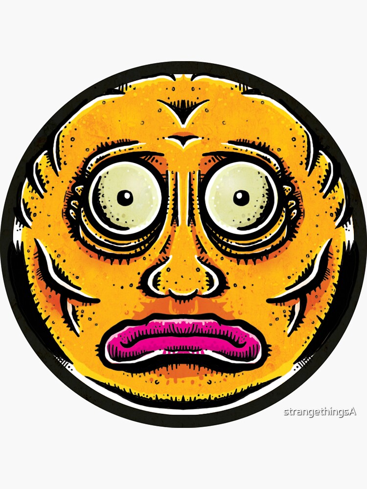 Thumbnail 3 of 3, Sticker, Sticker Face designed and sold by strangethingsA.