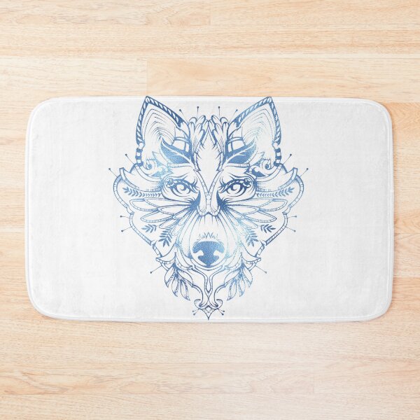 Item preview, Blue Abstract Wolf Face designed and sold by Paulele.