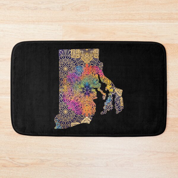 Item preview, Rhode Island  United States of America Mandala Map  designed and sold by labatchino10.