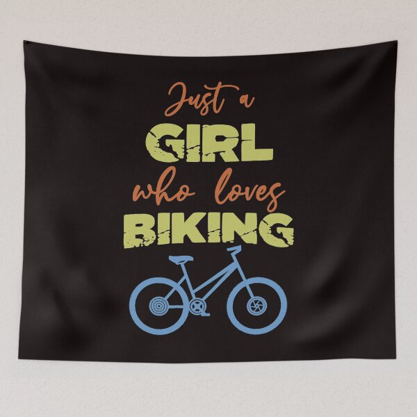 Item preview, Just A Girl Who Loves Biking - Cool Bike and Text Effects Gift  designed and sold by leo121687.