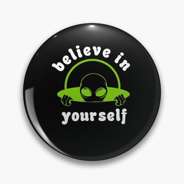 Item preview, Believe In Yourself Alien Face UFO Geek Nerd designed and sold by DoSt-997.