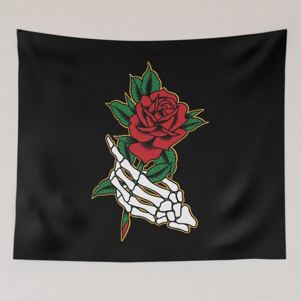 Item preview, Skeleton Hand Holding Rose designed and sold by SevenRelics.