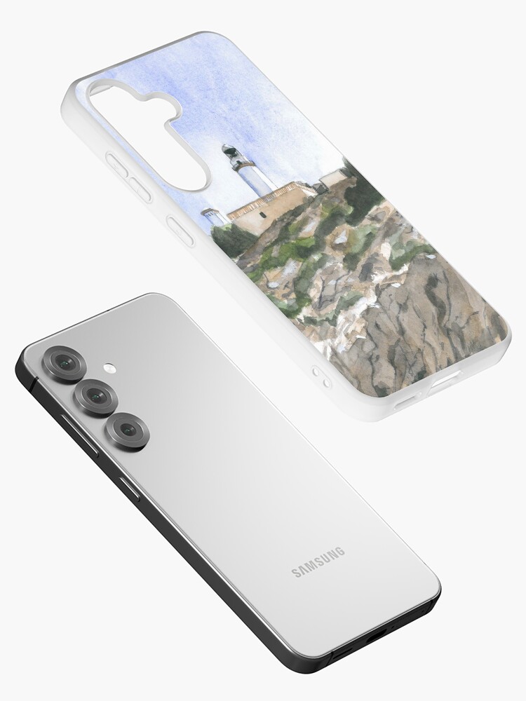 Thumbnail 2 of 4, Samsung Galaxy Phone Case, Formentor Lighthouse designed and sold by ABillingsArt.