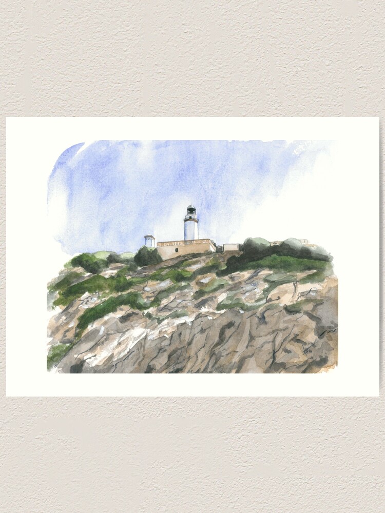Thumbnail 2 of 3, Art Print, Formentor Lighthouse designed and sold by ABillingsArt.