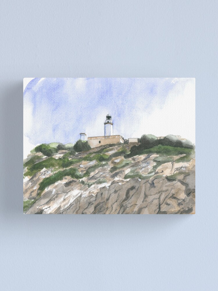 Thumbnail 2 of 3, Canvas Print, Formentor Lighthouse designed and sold by ABillingsArt.