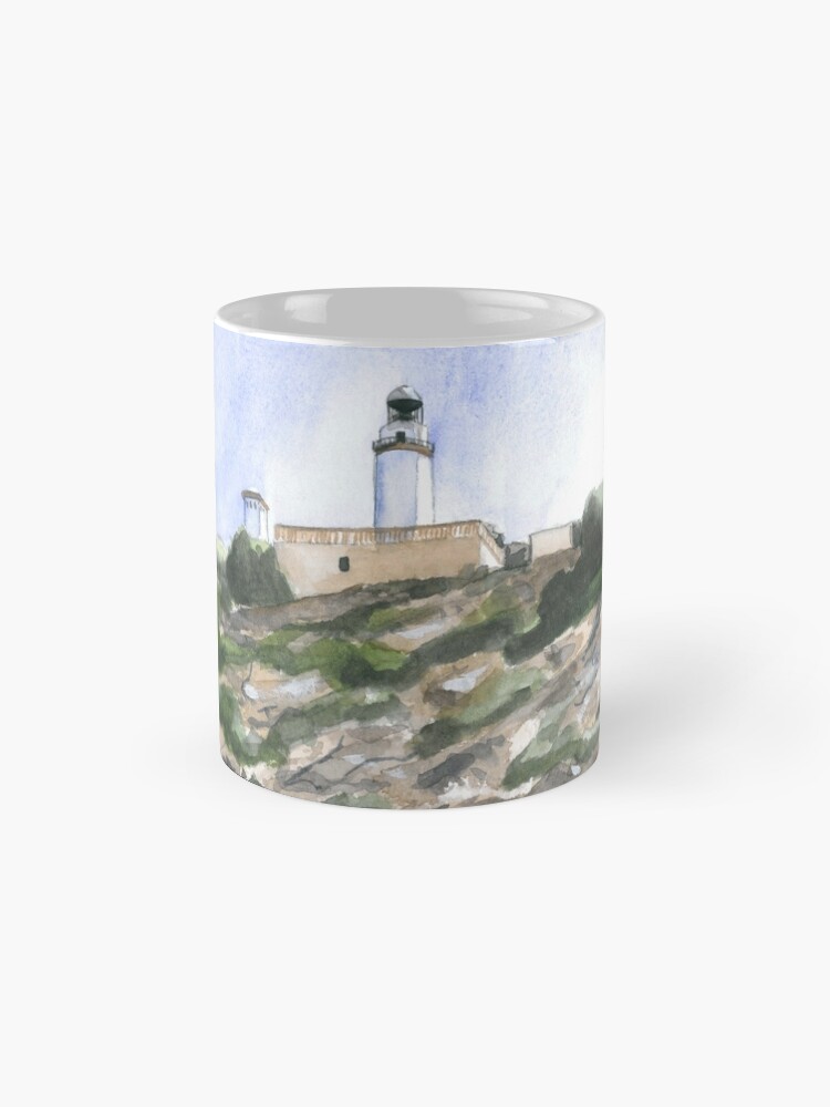 Thumbnail 4 of 6, Coffee Mug, Formentor Lighthouse designed and sold by ABillingsArt.
