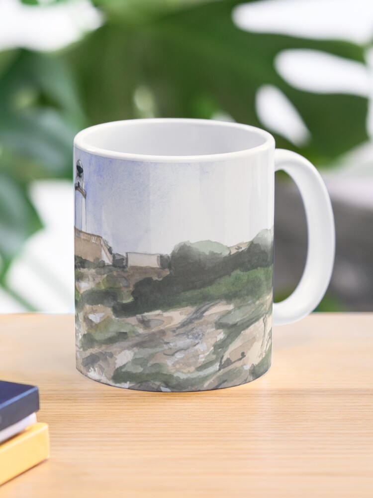 Thumbnail 1 of 6, Coffee Mug, Formentor Lighthouse designed and sold by ABillingsArt.
