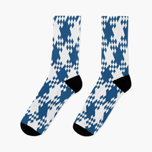 Item preview, Rhombuses in classic blue color in a geometric pattern designed and sold by acidmit.
