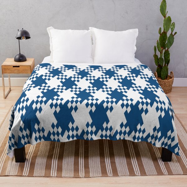 Item preview, Rhombuses in classic blue color in a geometric pattern designed and sold by acidmit.