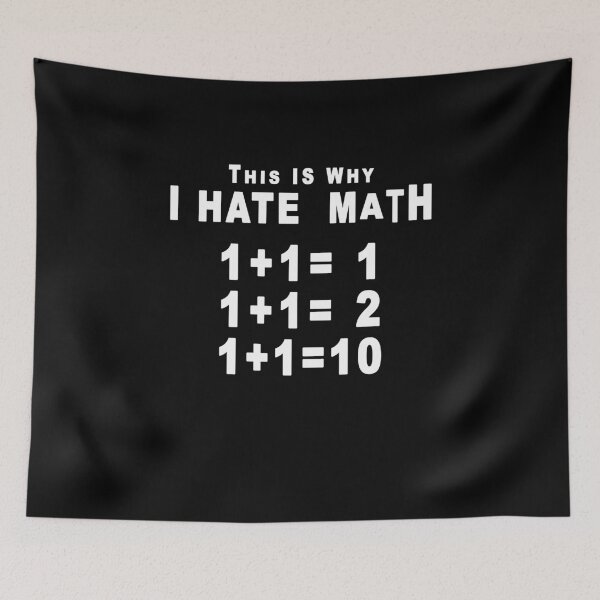 Item preview, This is why I Hate Math black designed and sold by Roy Store.
