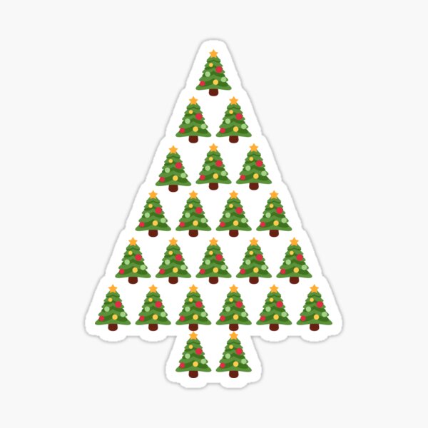 "X'Mas Trees" Sticker for Sale by Sunchiro Redbubble